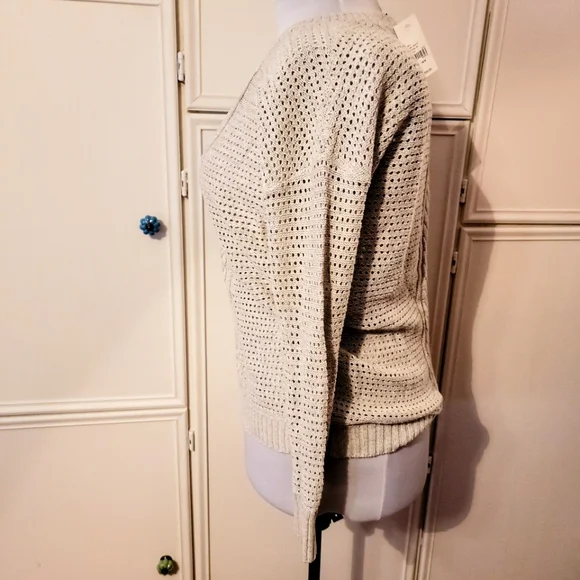 Lane Bryant Cable Knit Pullover V Neck Sweater - Picture 3 of 6